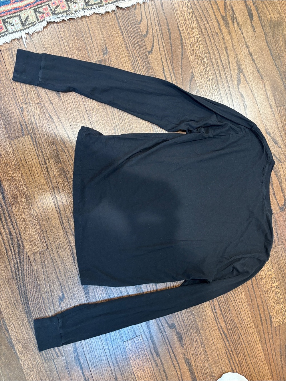 Eterne LONG SLEEVE BOYFRIEND T-SHIRT black size small - Picture 5 of 5
